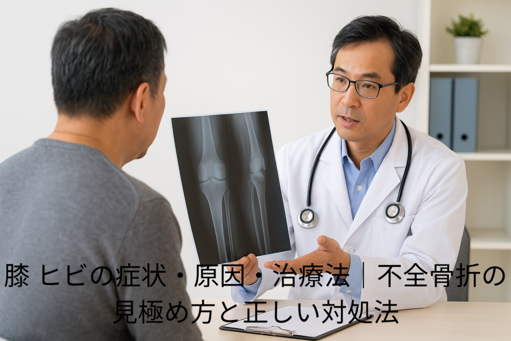 膝 ヒビの症状・原因・治療法｜不全骨折の見極め方と正しい対処法